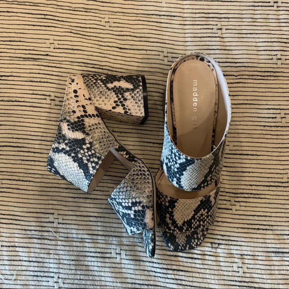 Madden Girl by Steve Madden Candice snake heels